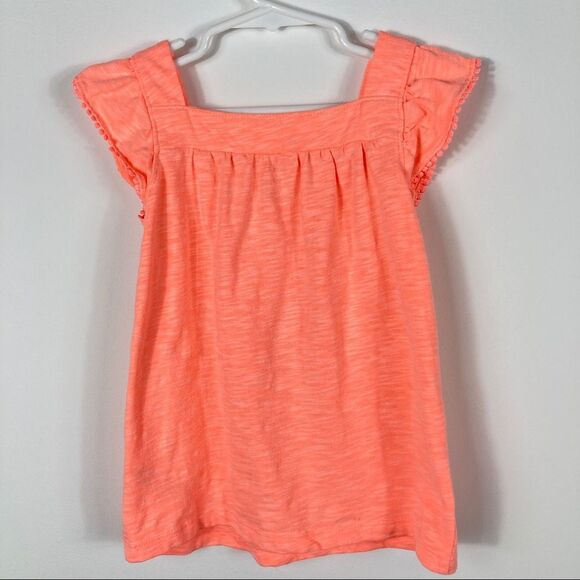 Carter's Orange Cap Sleeve Tee Girl's Size 4/5 - Picture 5 of 8
